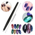 YECIRALA 15 Pieces Nail Magnet Tool Set for Cat Eye Nail Polish, Double Ended Magnet Wand for DIY Gel Polish