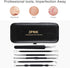 JPNK Blackhead Remover Tool Kit, 6 Pcs Comedones Extractor for Acne Removal with Leather Bag, Black