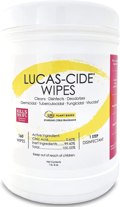 Multi Surface Cleaner Disinfectant Wipes - 160 Count Antibacterial Wipes for Cleaning Products, Travel Size