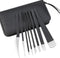 Pedicure Knife Kit, 8pcs Black Foot Dead Callus Remover Stainless Steel Tools for Professional Nail Care
