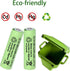 16 Packs AA Solar Batteries 1.2V 400mAh Ni-MH Rechargeable for Outdoor Solar Lights, String Lights, Pathway Lights