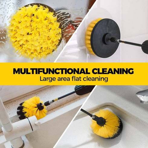 Holikme 5Pack Drill Brush Attachment Set, Power Scrubber for Bathroom, Floors, and Kitchens