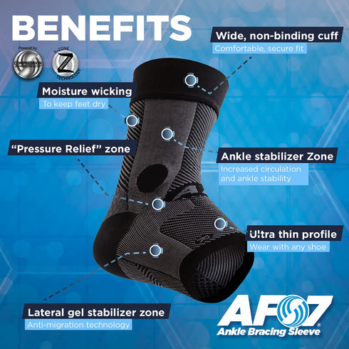 OrthoSleeve Compression Ankle Brace for ankle support, sprains, instability, and general pain, achilles tendonitis wrap