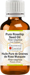 Pure Rosehip Seed Oil (Rosa rubiginosa) Cold Pressed for Personal Care 15ml (0.50 oz)