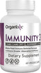 Organixx Immunity 3 Immune Support Supplement with Elderberry, Zinc, Vitamin C, 60 Capsules, Organic, Non-GMO