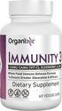 Organixx Immunity 3 Immune Support Supplement with Elderberry, Zinc, Vitamin C, 60 Capsules, Organic, Non-GMO