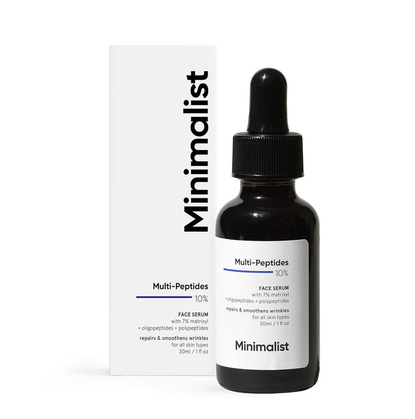 Minimalist Multi Peptide Night Face Serum, Anti Aging with Collagen Boosting, 1 Fl Oz / 30 ml
