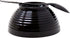 50 Pack 3 oz. Asian-Style Black Mini Plastic Bowls with Spoons for Appetizers & Disposable Dessert Bowls