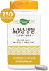 Nature’s Way Calcium-Magnesium-Vitamin D3 - Bone Health & Muscle Function - Gluten & Dairy Free - 250 Capsules
