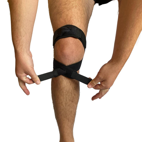 Patellar Tendon Support Strap (Small), Adjustable Neoprene Knee Strap for Pain Relief, Running, Hiking, Arthritis