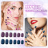 Honoson 720 Pieces Short False Nails - Medium Square Artificial Fake Nails Full Cover Glossy Press on Nails Tips for