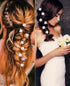 Wecoe 20 Pcs Small White Flower Hair Clips, Cute Decorative Mini Clips for Girls & Wedding Accessories
