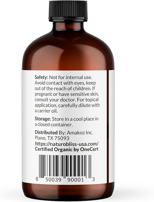 NaturoBliss Organic Tea Tree Essential Oil, 100% Pure Therapeutic Grade, 1 fl. Oz / 30 ml for Aromatherapy