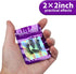 100-Pack 2×2 Inch Mylar Bags with Clear Window, Holographic Resealable Zip Bags for Small Business Jewelry