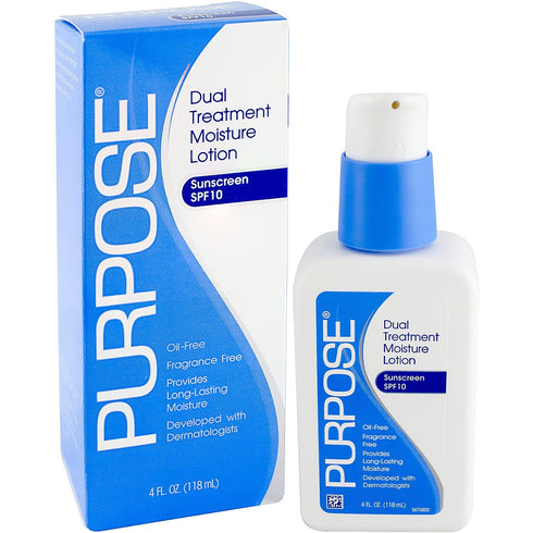 PURPOSE Dual Treatment Moisturizer, SPF 10, 4 oz (Pack of 2)
