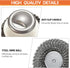 2Pcs Stainless Steel Scrubber with Handle, Steel Wool Scrubbing Brush Pad for Cleaning Kitchen Dishes, Pots, Pans