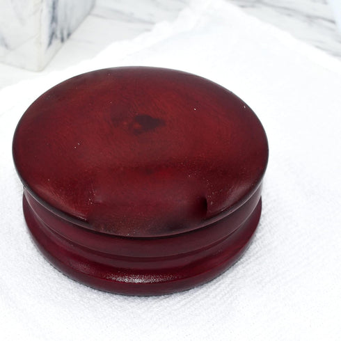 Parker Genuine Dark Mango Wood Shaving Soap Bowl, High Lustre Finish