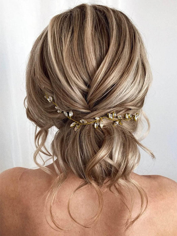 JAKAWIN Bride Rhinestone Wedding Hair Vine Crystal Headpiece Hair Accessories for Women Girls