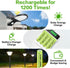 AA Rechargeable Batteries 800mAh Ni-MH, 1.2V High Capacity Precharged for Garden and Landscape Lights, 12 Pack