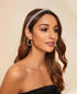 Wecoe Pink Rhinestone Headband, Women Comb Headband with Teeth, Bling Sparkly Non-Slip Hair Accessories