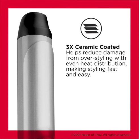 Revlon Perfect Heat Triple Ceramic Curling Iron, 1-1/2 in for Silky Smooth Loose Curls