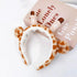 4Pcs Makeup Headband with Absorbent Wristband - Cute Giraffe Skincare Hair Bands for Face Wash