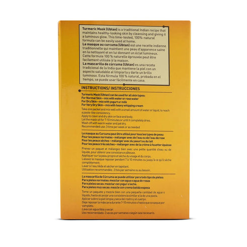 Reshma Beauty Turmeric Face Mask (Ubtan) | All Natural Ingredients for Brightening and Hydrating, 2.12 oz