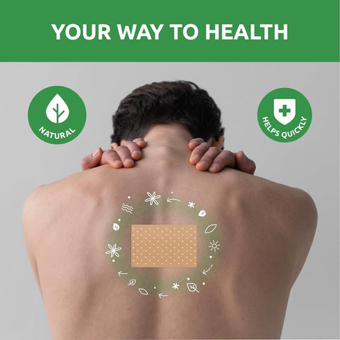 Extra Large Heat Patches - Maximum Strength Natural Muscle & Joint Relief, Fast-Acting Hot Patches for Back, 10 Pack