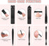 Manicure Set - Jubolion 19pcs Stainless Steel Nail Clippers Pedicure Kit with Black Leather Case