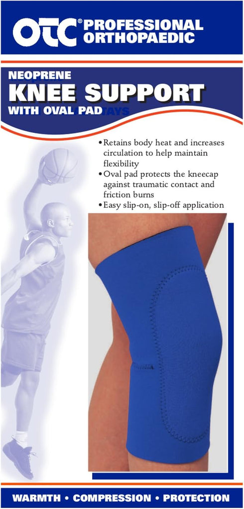 OTC Knee Support - Oval Pad, Slip-on Sleeve, Neoprene, X-Large