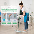 4 Pack Microfiber Mop Heads for Libman Microfiber Floor Mop, Reusable & Washable Pads for Multi-Surface Floors