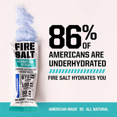 Packs, 32 Count Fire Science Fire Salt Hydration Sticks, Electrolytes & Coconut Water, Hydration Drink Mix