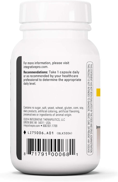 Integrative Therapeutics DHEA-5 for Women and Men, Gluten Free, 60 Capsules