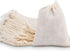 50 Pieces Cotton Drawstring Tea Filter Bags, Reusable Muslin Gift Bag for Wedding Party Home Supplies (3 by 4 Inches)