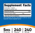 Nutricost Boron Capsules 5mg, 240 Vegetarian Capsules - Gluten Free and Non-GMO