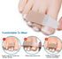 Sumifun Hammer Toe Corrector Straightener for Women, 12 Packs of Toe Tapes, Beige Toe Brace for Broken & Crooked Toes