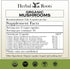 Herbal Roots Organic 8 Mushroom Blend Supplement Capsules - 100% Fruiting Body Extracts for Wellness and Immunity