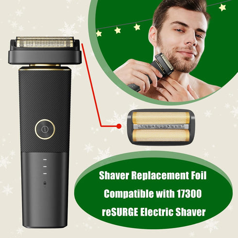 Shaver Replacement Foil and Inner Cutters for Andis 17300 reSURGE Electric Shaver (Black, 1 Pack)