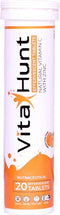 Vitamin C 1000 mg with Zinc - Antioxidants for Immune Support - 20 Effervescent Tablets - Orange Flavour