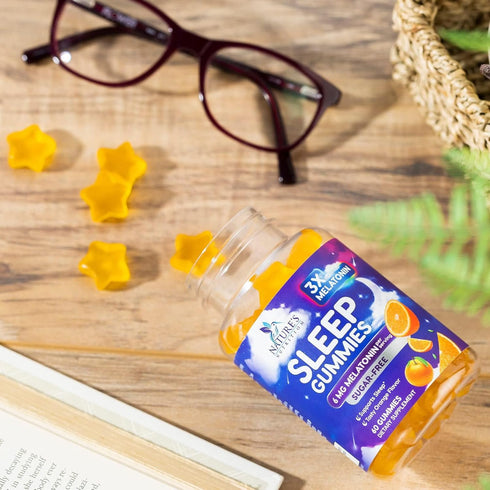 Melatonin Sleep Gummies Sugar Free, 60 Sleep Gummies - Natural Extra Strength Sleep Support for Adults