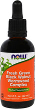 NOW Foods Fresh Green Black Walnut Wormwood Complex, 2 fl oz (60 ml) - (2 Pack)