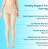 Men,20-30mmHg Medical Compression Pantyhose For Women & Graduated Support Hose Tights,Opaque Open Toe Waist High