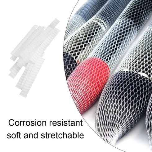 100 Pieces Expandable Makeup Brush Protectors, Reusable Meshes for Women and Girls, Storing Cosmetic Brushes