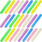 24PCS Plastic Toothbrush Case, Six Colors, Portable Dust-proof Holder for Daily and Travel Use