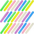 24PCS Plastic Toothbrush Case, Six Colors, Portable Dust-proof Holder for Daily and Travel Use