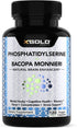 PhosphatidylSerine & Bacopa Monnieri 400 mg 2 in 1 Supplement - Natural Brain Enhancer/Nootropic for Enhanced Focus,