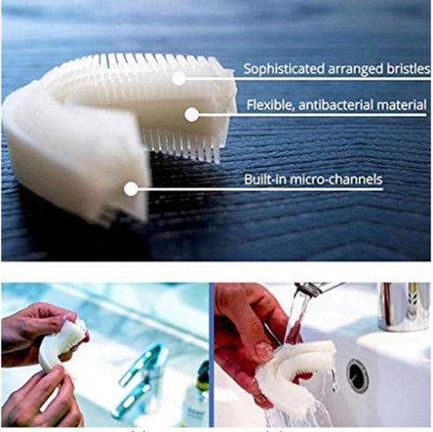 VIDECOR 360 100% Automatic Electric Toothbrush for Adults, Degree Ultrasonic Electric Toothbrush, Food Graded Silicone