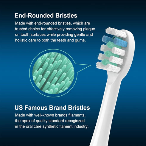 3 Pack Toothbrush Replacement Heads Compatible with WaterPik Sonic Fusion 2.0, FitMount Flossing Brush Head