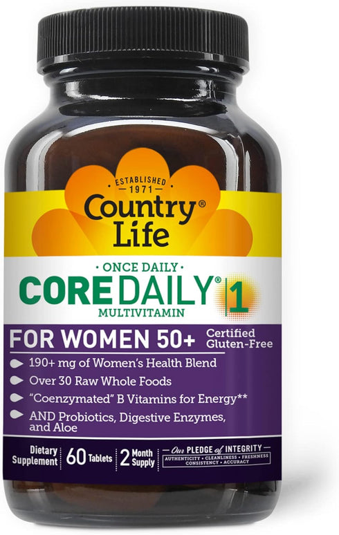 Country Life CORE Daily-1 for Women 50+, Multivitamin, Complete Daily Nutrition