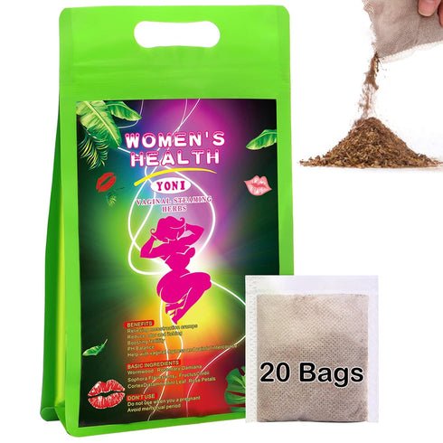 Yoni Herbs for Cleansing - 20 Bags, 100% Organic Herbal Blend for Steaming, Vaginal Detox